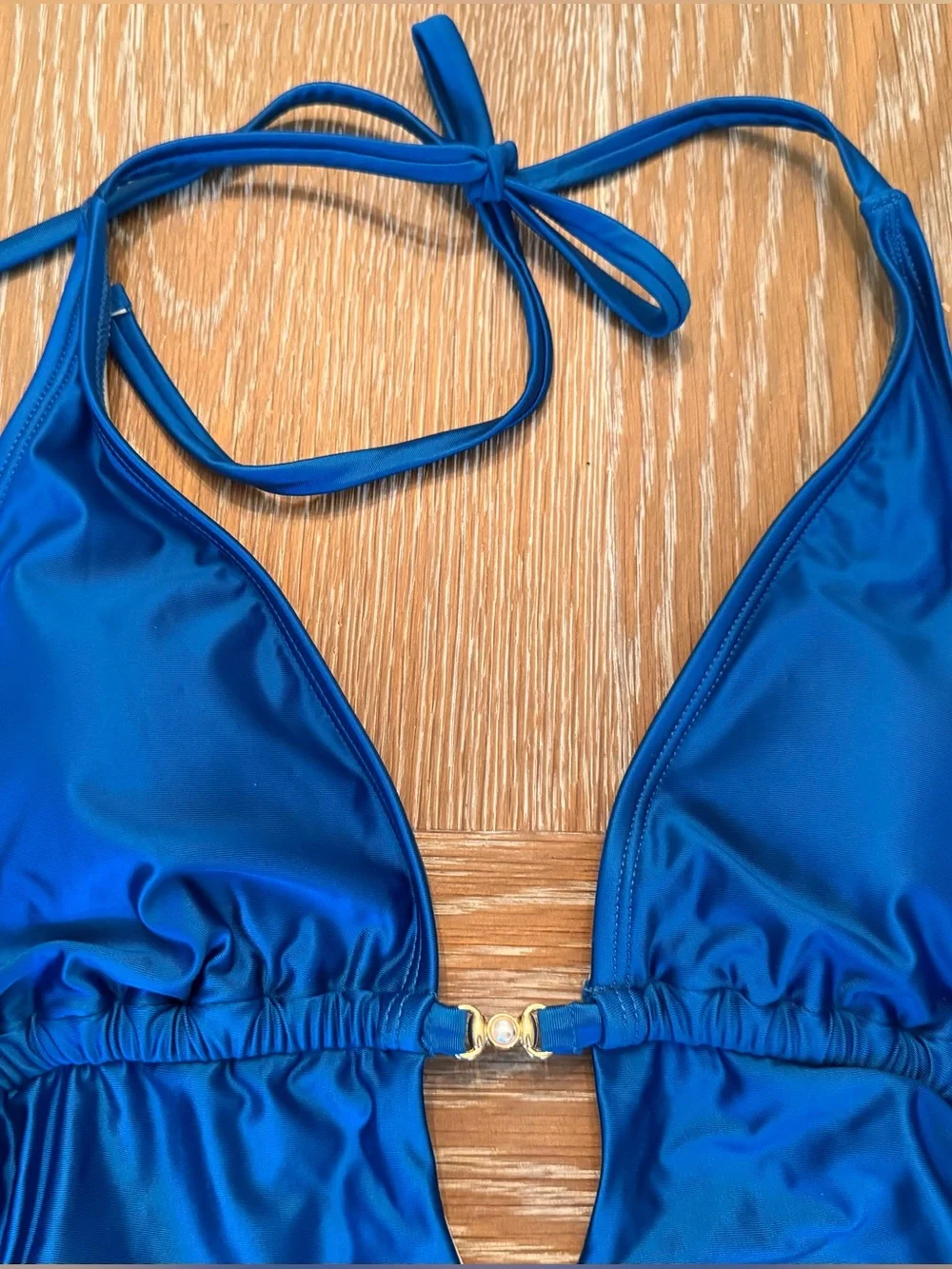 NWT Cupshe Glitzy Blue Monokini, Medium